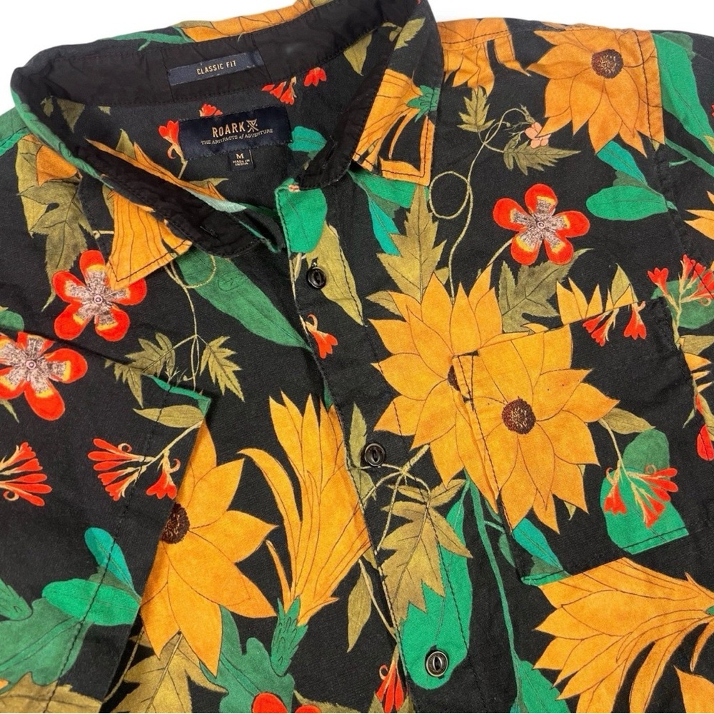 Roark Men’s M Linen Button Up Shirt